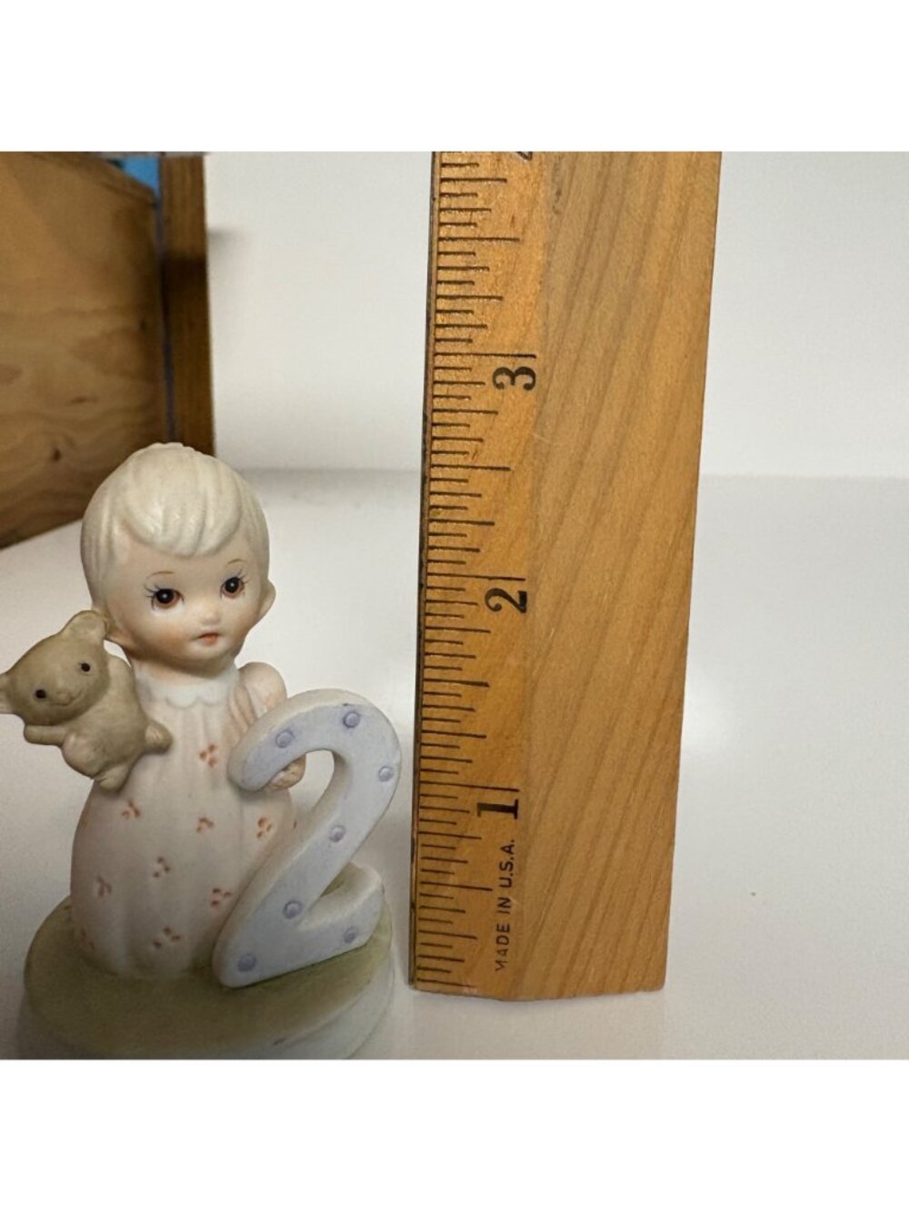 Lefton Christopher Collection Birthday Girl Figurine Age 2 #03448B Vintage 1982 - Picture 7 of 7